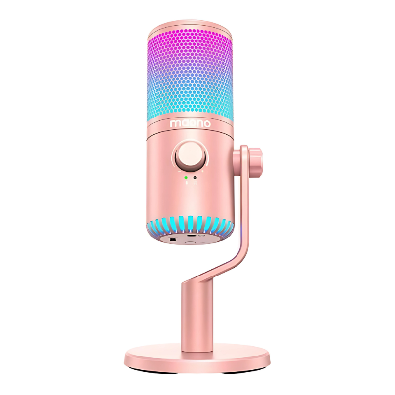 Maono DM30RGB Rosa - Micrófono USB para Grabación y Transmisión en PC - Ítem1