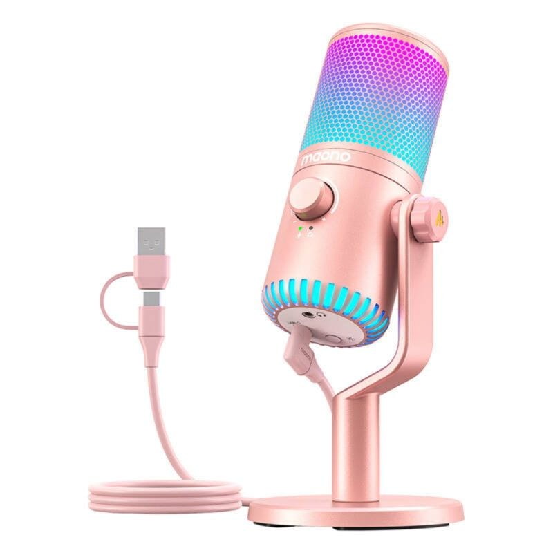 Maono DM30RGB Rosa - Micrófono USB para Grabación y Transmisión en PC - Ítem2