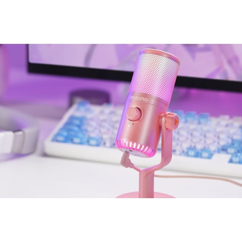 Maono DM30RGB Rosa - Micrófono USB para Grabación y Transmisión en PC - Ítem6