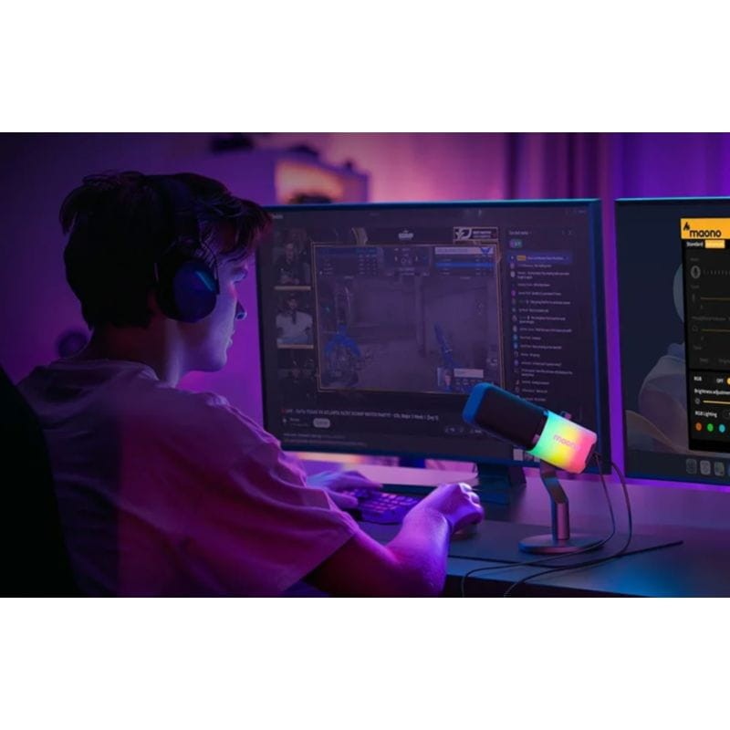 Maono PD100X RGB Noir - Microphone - Ítem7