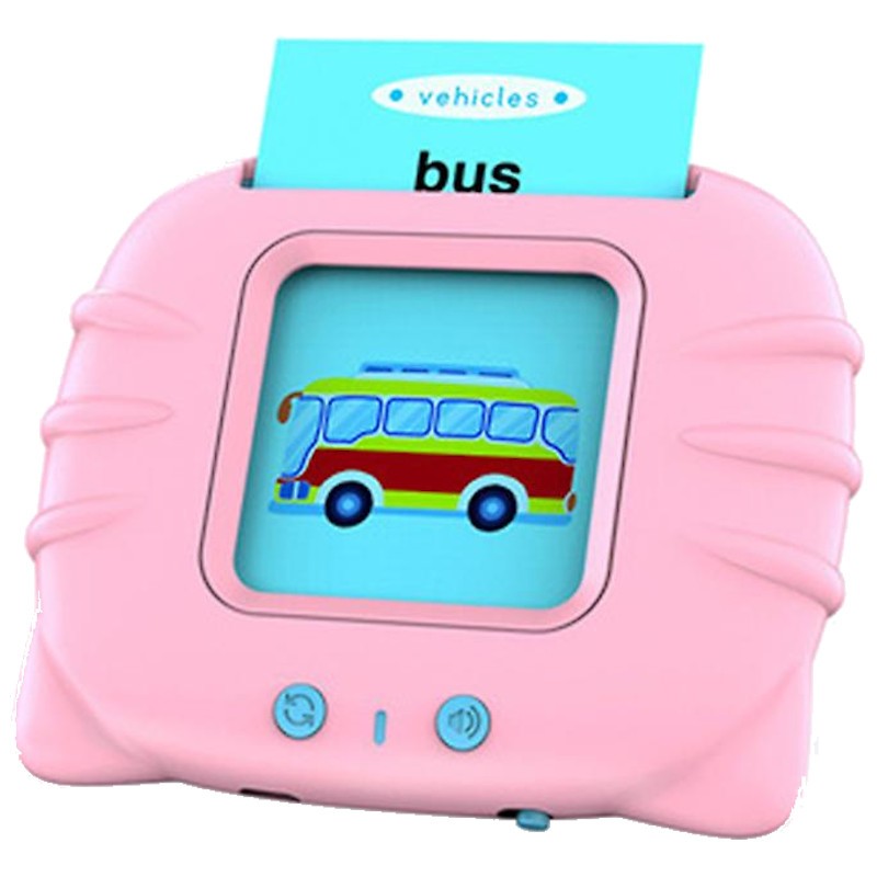 Machine d'apprentissage de l'anglais pour enfants avec cartes et son Rose - Ítem