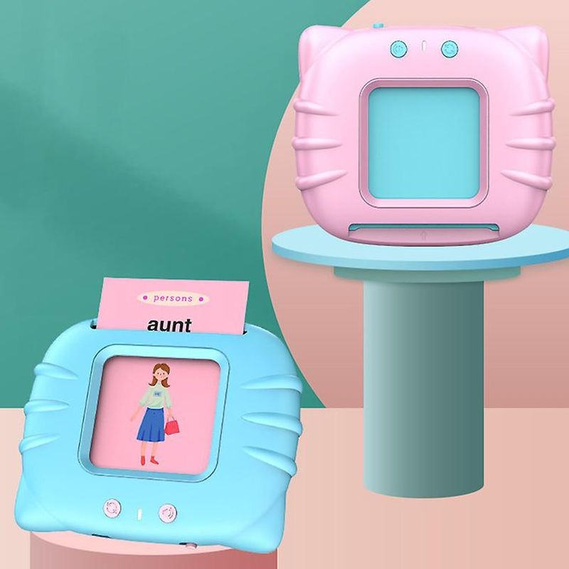 Machine d'apprentissage de l'anglais pour enfants avec cartes et son Rose - Ítem2