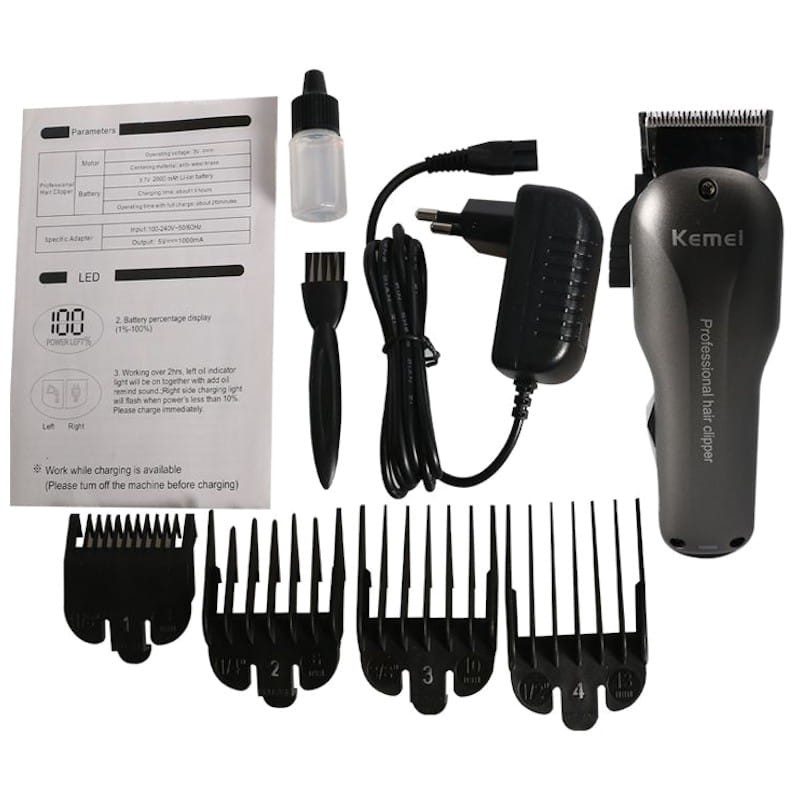 Máquina Cortapelos Inalámbrica Kemei KM-2603 - Ítem4