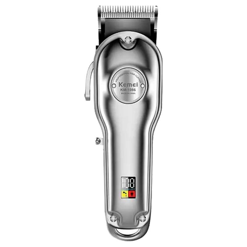 Aparador de Cabelos Kemei Clipper KM-1986 Prateado - Item