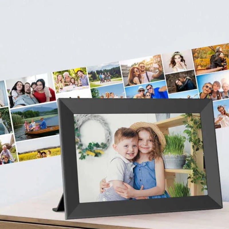 Cadre photo numérique avec WiFi écran tactile IPS HD 1280x800 de 10,1 pouces. Carte mémoire de 32 Go incluse - Couleur noire. - Ítem4