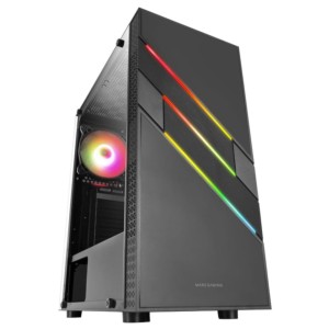 Mars Gaming MC-U3 Torre Média ARGB Vidro Temperado Preto - Caixa para PC