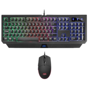 Kit Clavier Portugais RVB + Souris USB Mars Gaming MCP100PT - 3200 DPI