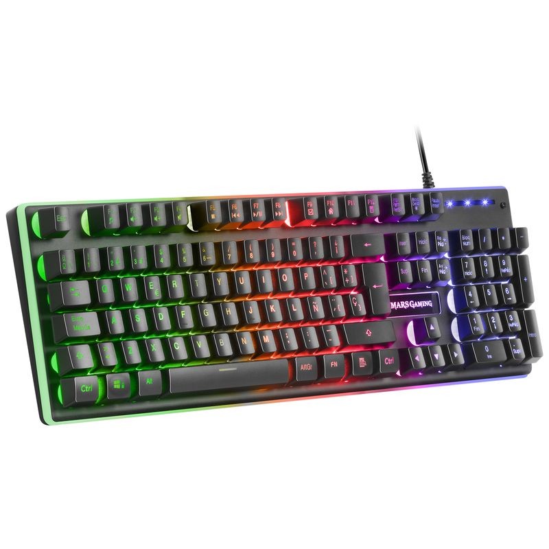 Kit de teclado, ratón, alfombrilla y auriculares Mars Gaming MCPXWES - RGB  - Compatibilidad multiplataforma