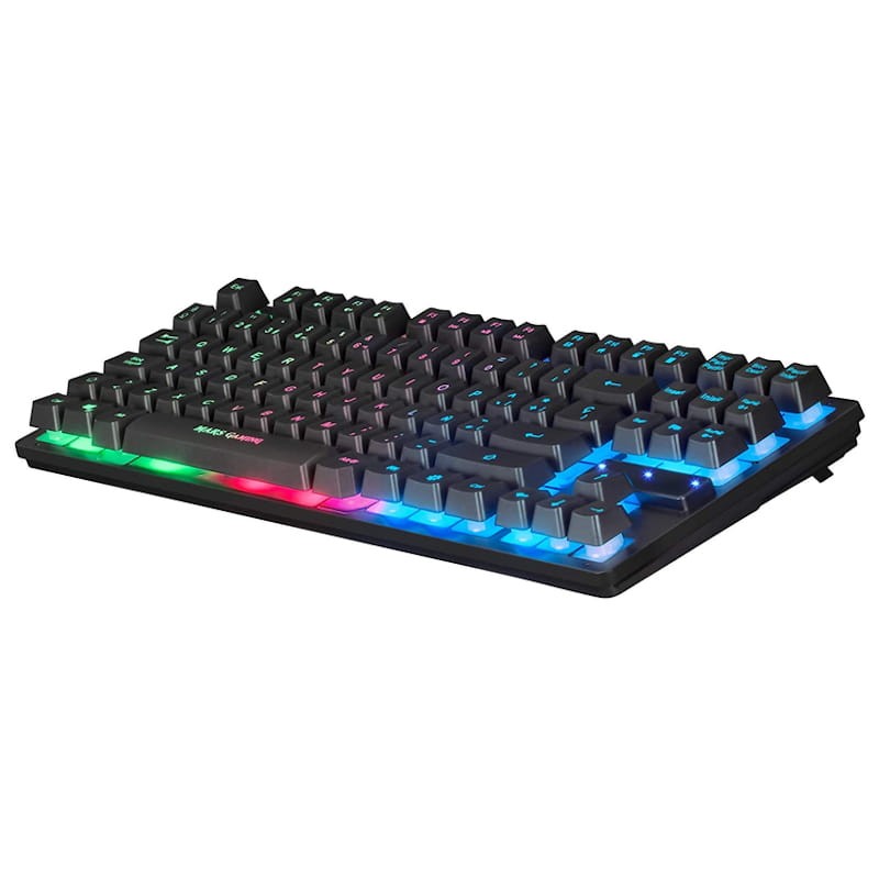 Teclado com fio e Rato Mars Gaming MCPTKLES RGB 3200DPI Design TKL Espanhol USB - Item1