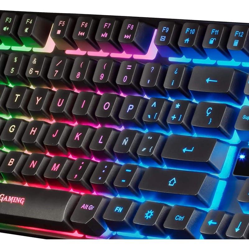 Teclado com fio e Rato Mars Gaming MCPTKLES RGB 3200DPI Design TKL Espanhol USB - Item5