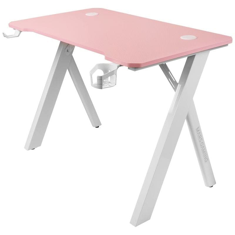 Mesa Gaming Mars Gaming MGD 100 RGB - Rosa Lado Direito