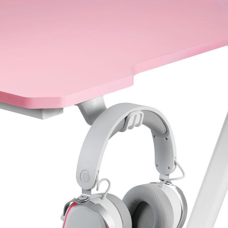 Mesa de jogo Mars Gaming MGD 100 RGB - Rosa Suporte para fone de ouvido