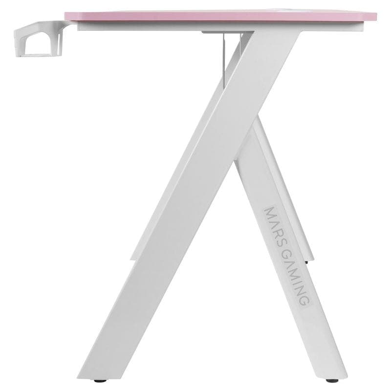 Mesa Gaming Mars Gaming MGD 100 RGB - Perfil Rosa