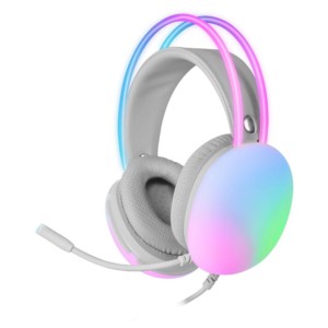 Mars Gaming MH-GLOW Blanc - Casque de jeu