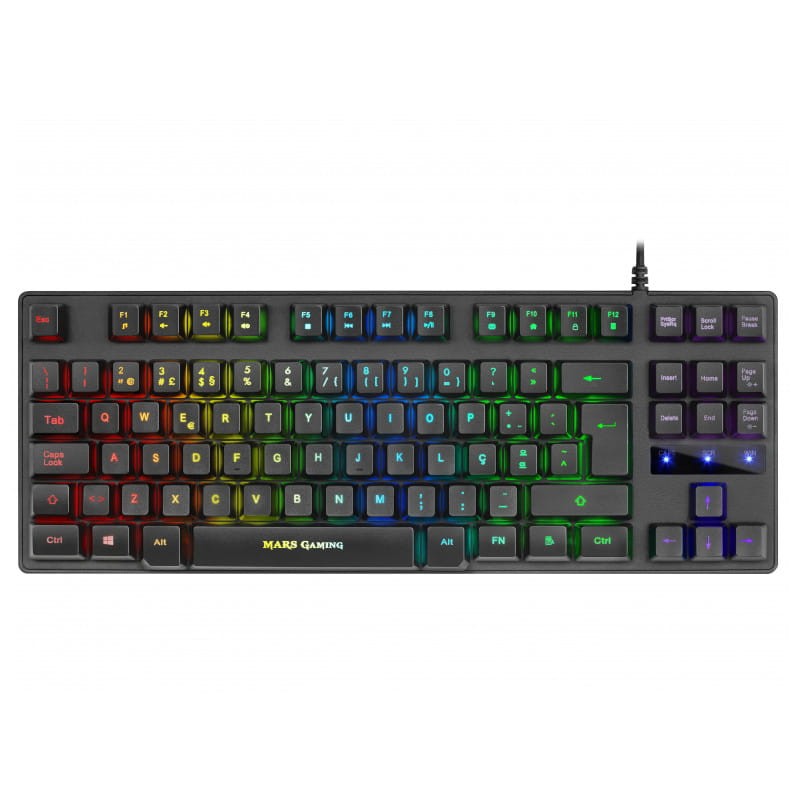 Teclado Híbrido Portugués Mars Gaming MKTKL USB RGB - Ítem