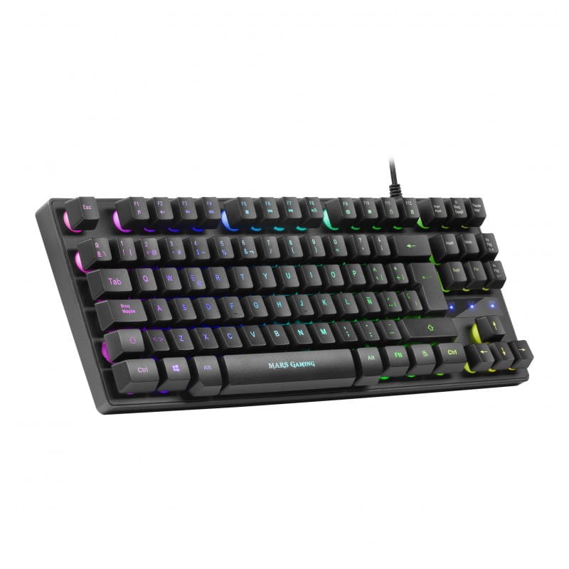 Teclado Híbrido Portugués Mars Gaming MKTKL USB RGB - Ítem1