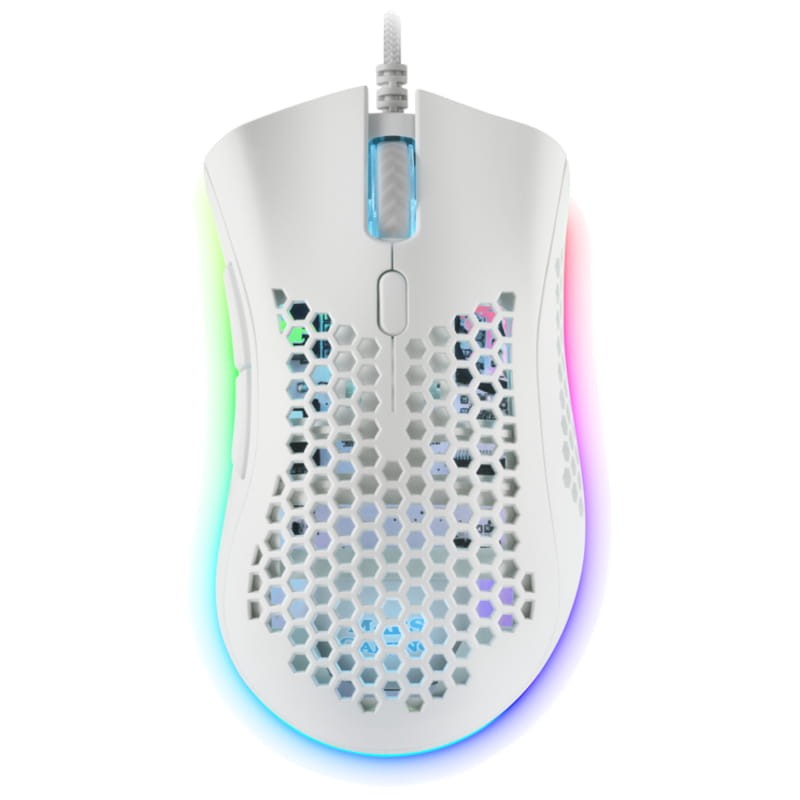 Mars Gaming MMEXW USB RGB Blanco - Ratón Gaming - 32000 DPI - Ítem