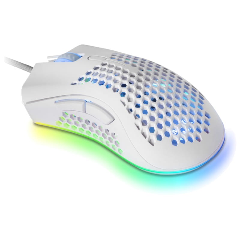 Mars Gaming MMEXW USB RGB Branco - Mouse para jogos - 32000 DPI - Item1