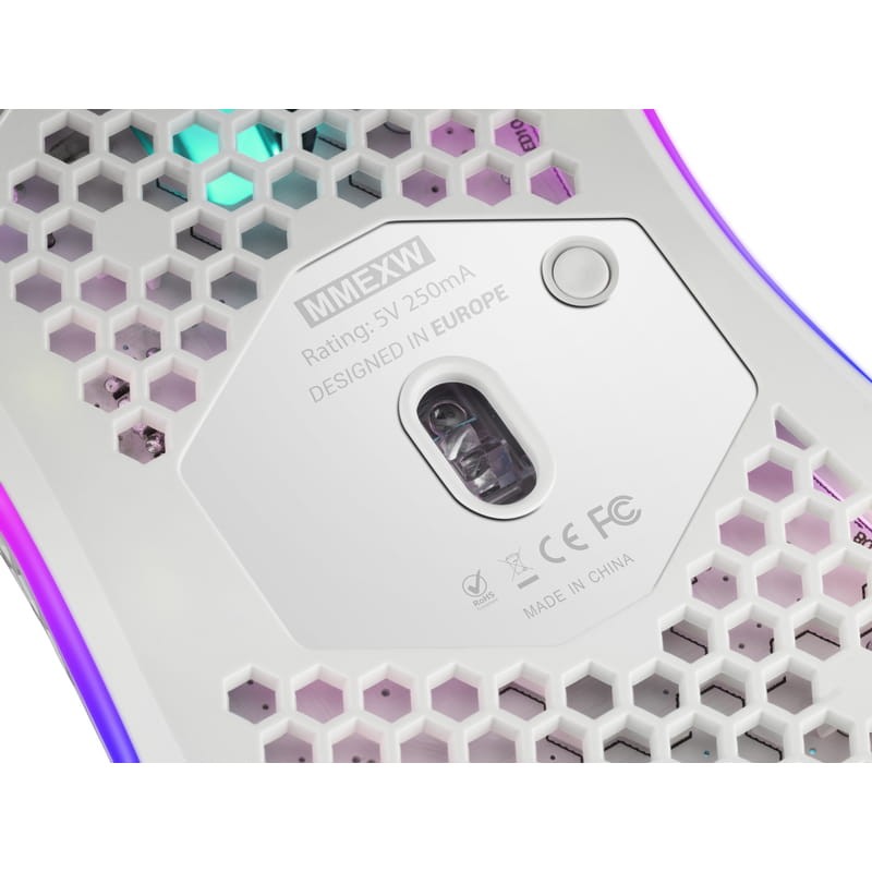 Mars Gaming MMEXW USB RGB Branco - Mouse para jogos - 32000 DPI - Item4