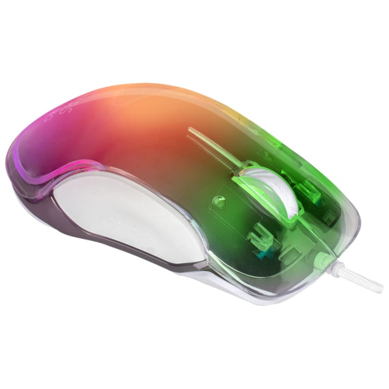 Mars Gaming MMGLOWW USB RGB Branco - Rato para jogos - 12800 DPI - Item1