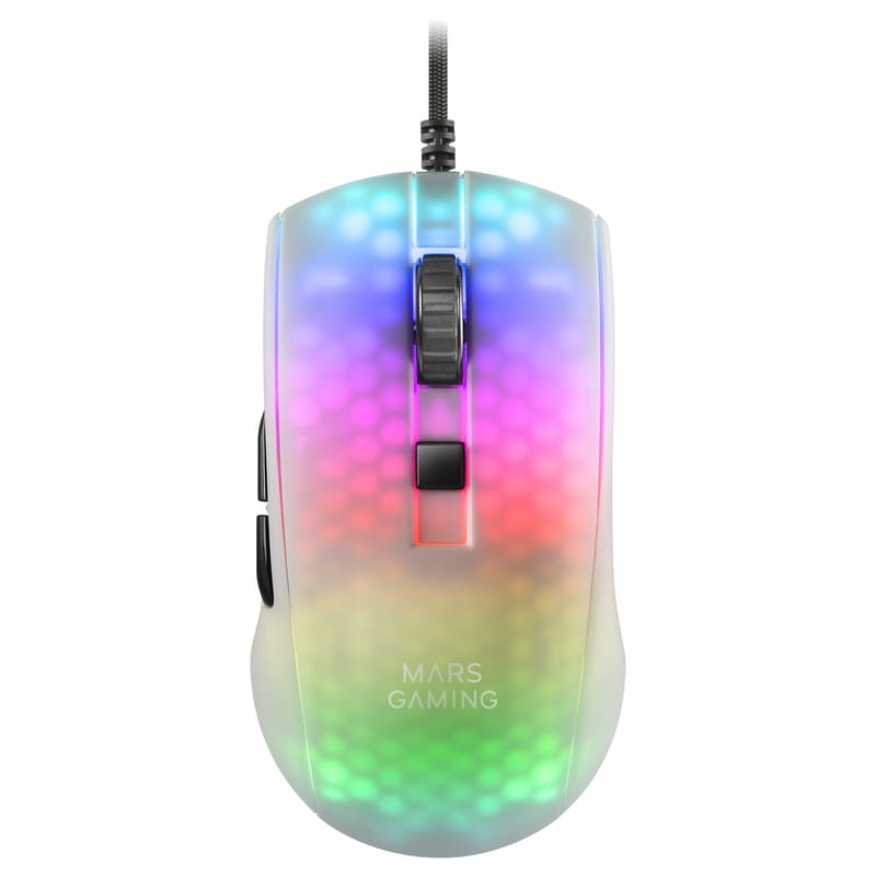 Mars Gaming MMRW USB RGB Branco - Rato para jogos - 12800 DPI - Item