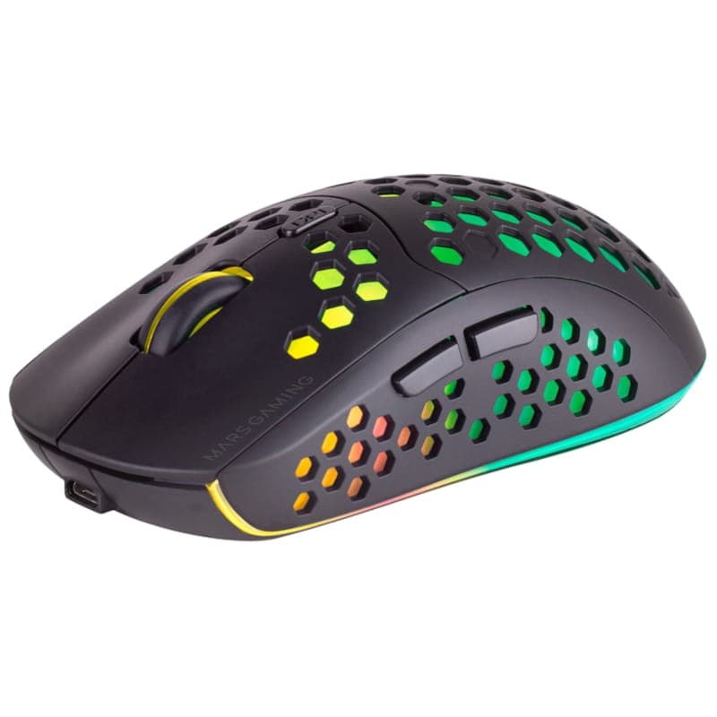 Mars Gaming MMW3 Wireless 3200DPI Noir Vue de face
