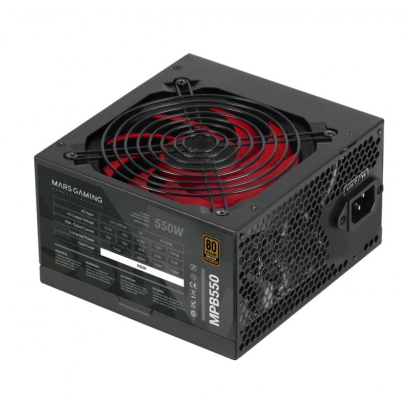Fuente de alimentación Mars Gaming MPB550 550W Negro - Ítem
