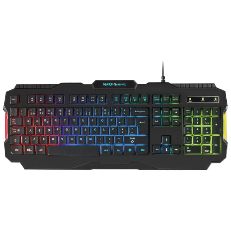 Teclado Mecánico con layouten Inglés/Portugués Mars Gaming MRK0PORTU, con  prestaciones gaming de alta calidad