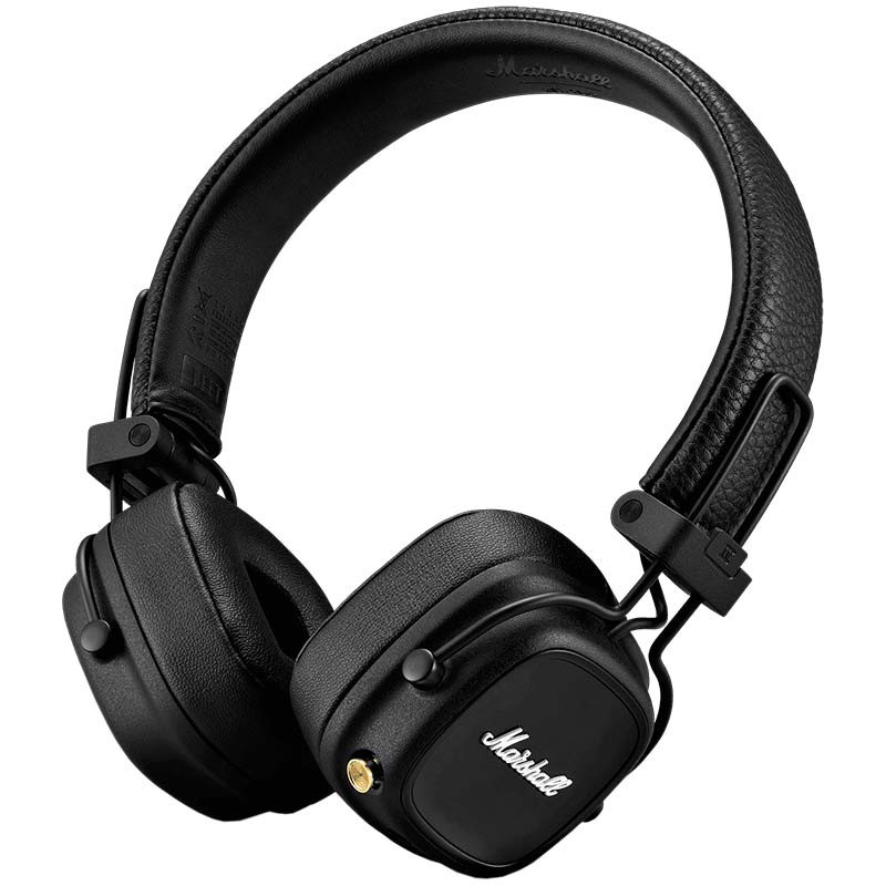 Marshall Major IV - Auriculares Bluetooth - 80 horas batería - Negro