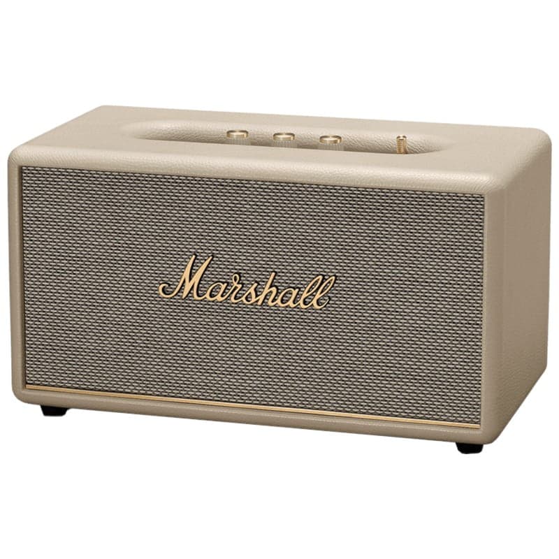 Marshall Stanmore III Altavoz Bluetooth Crema frontal vista izquierda