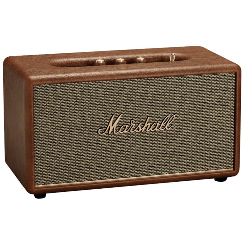 Marshall Stanmore III Altavoz Bluetooth Marrón Vista frontal derecha