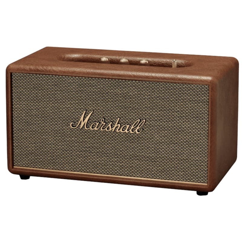 Marshall Stanmore III Altavoz Bluetooth Marrón vista frontal izquierda