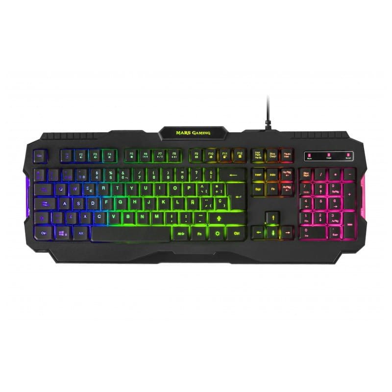 Kit de Clavier de jeu, souris RGB, casque de jeu et tapis XL Mars Gaming MCPRGB2 Noir - Ítem2