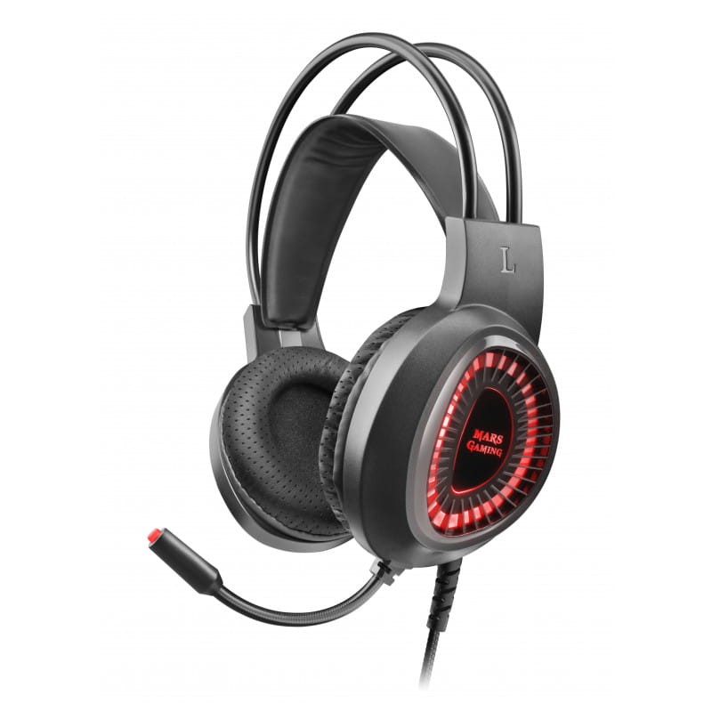 Kit de Clavier de jeu, souris RGB, casque de jeu et tapis XL Mars Gaming MCPRGB2 Noir - Ítem7