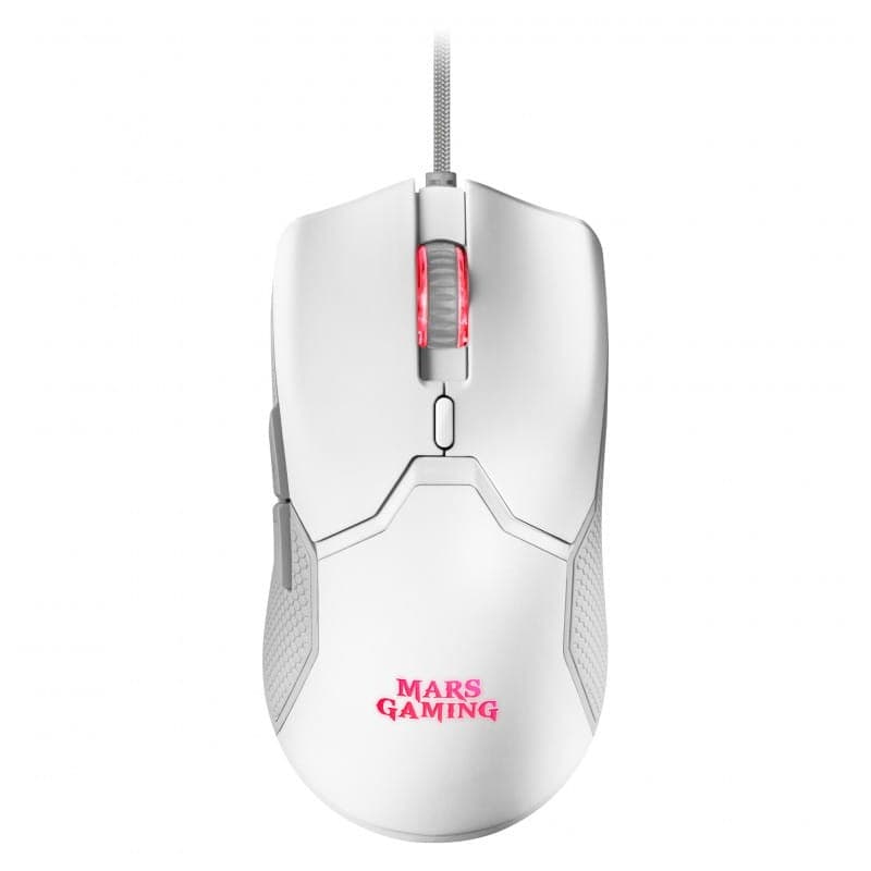 Mars Gaming Keyboard and Mouse Kit MCPXWES Vue de la souris illuminée rouge blanche