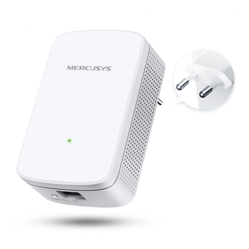 Mercusys ME10 Wi-Fi 300 Mbps Port rapide 10 / 100 Mbps Blanc - Prolongateur de réseau - Ítem1