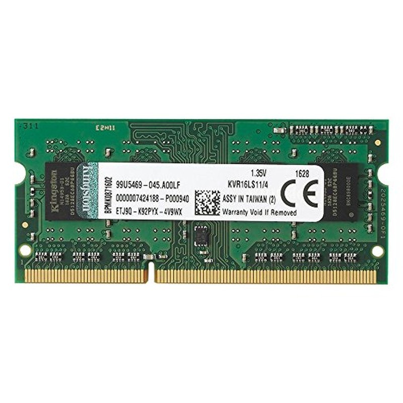 Memória RAM DDR3L 4GB 1600MHz SODIMM Kingston - Item