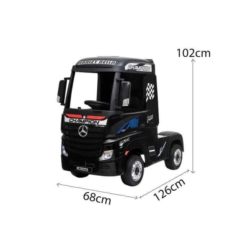 Mercedes Actros HL358 12V Negro - Coche eléctrico para niños - Ítem6