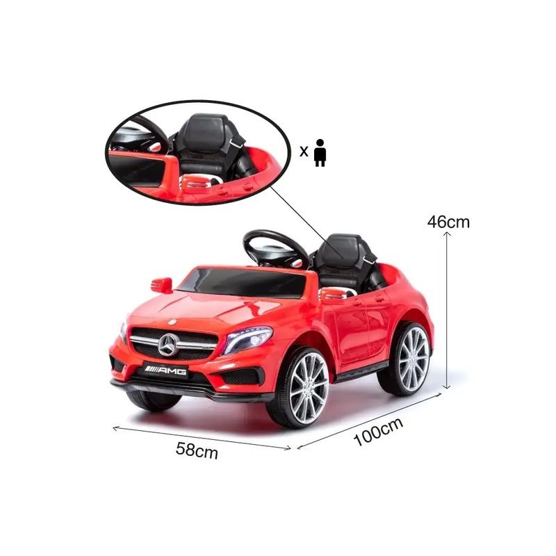 Mercedes GLA AMG 12V Rojo - Coche eléctrico para niños - Ítem12