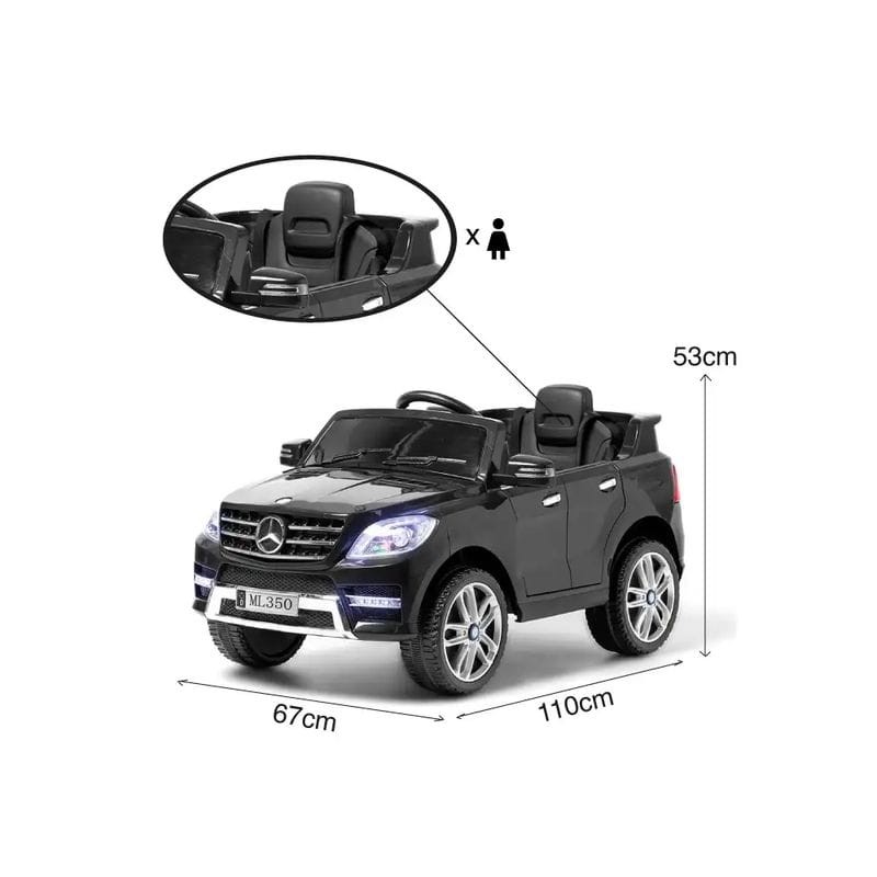 Mercedes ML350 12V Negro - Coche eléctrico para niños - Ítem13