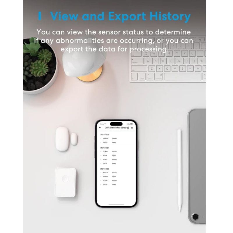 Meross MS200HHK HomeKit Blanc - Kit de capteurs de porte et fenêtre avec hub - Ítem6