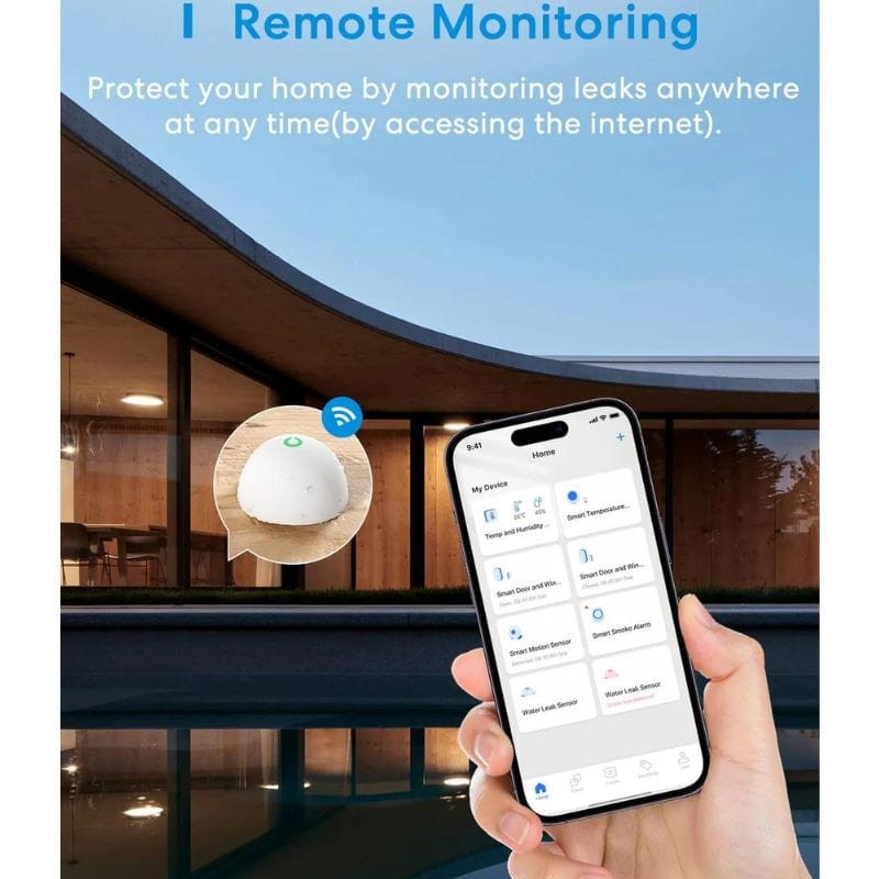 Meross MS400H HomeKit Blanco - Sensor de fugas de agua inteligente con Hub - Ítem3