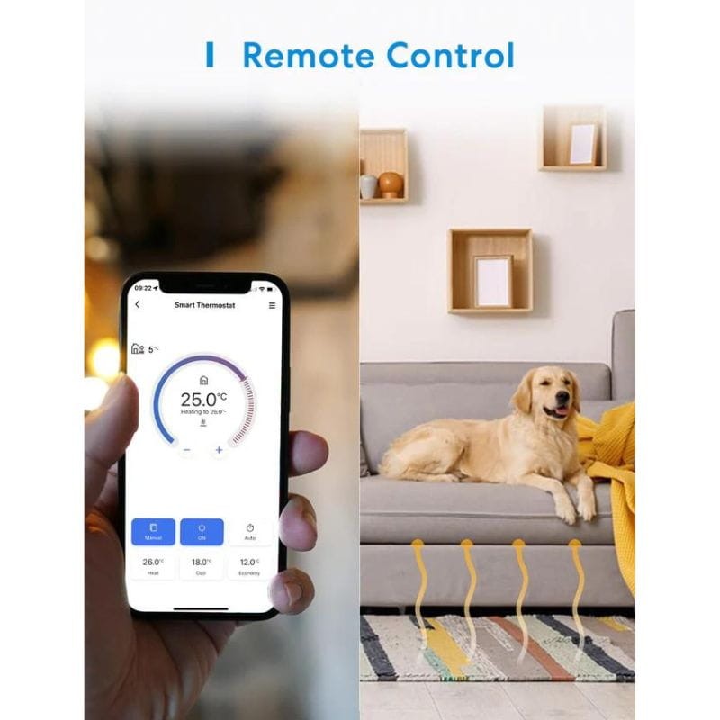 Meross MTS200HK HomeKit WiFi Blanco - Termostato Inteligente - Ítem6