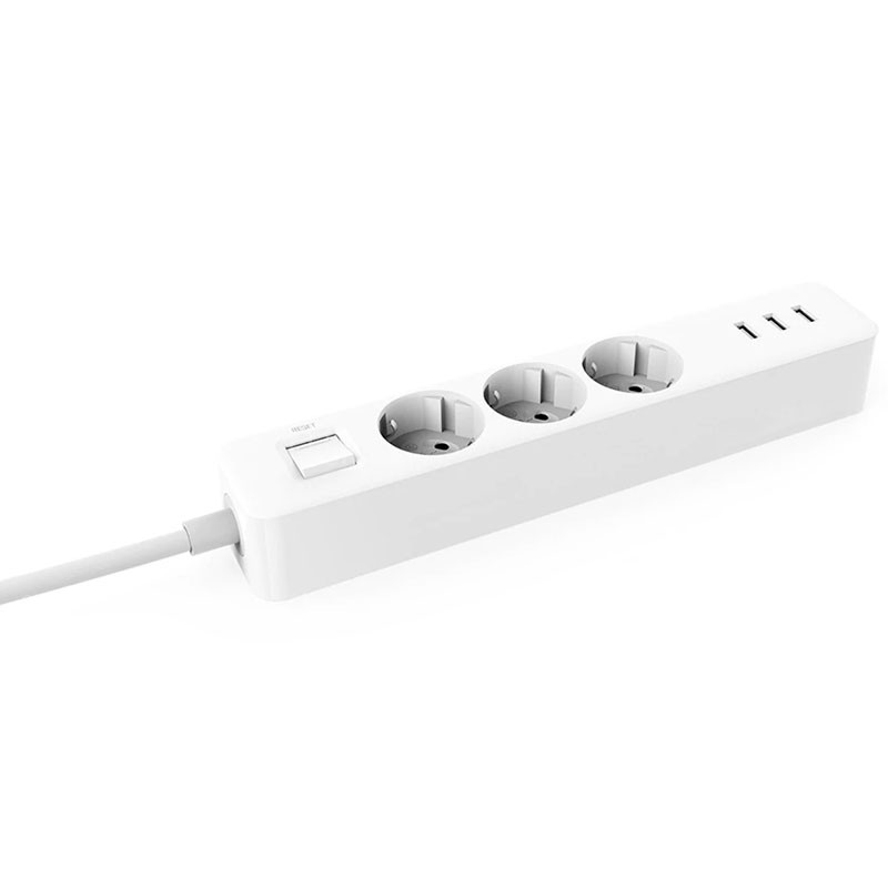 Xiaomi Mi Power Strip 3 Sockets + 3 USB 5V 2A - Color Blanco