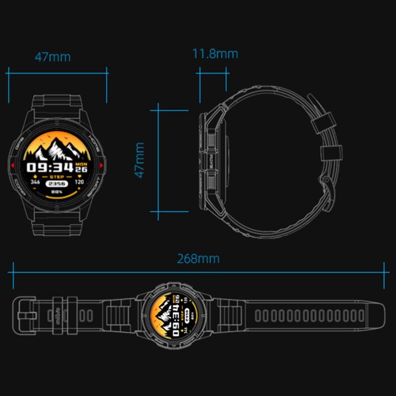 Mibro Watch GS Active Cinzento - Smartwatch com GPS - Item6