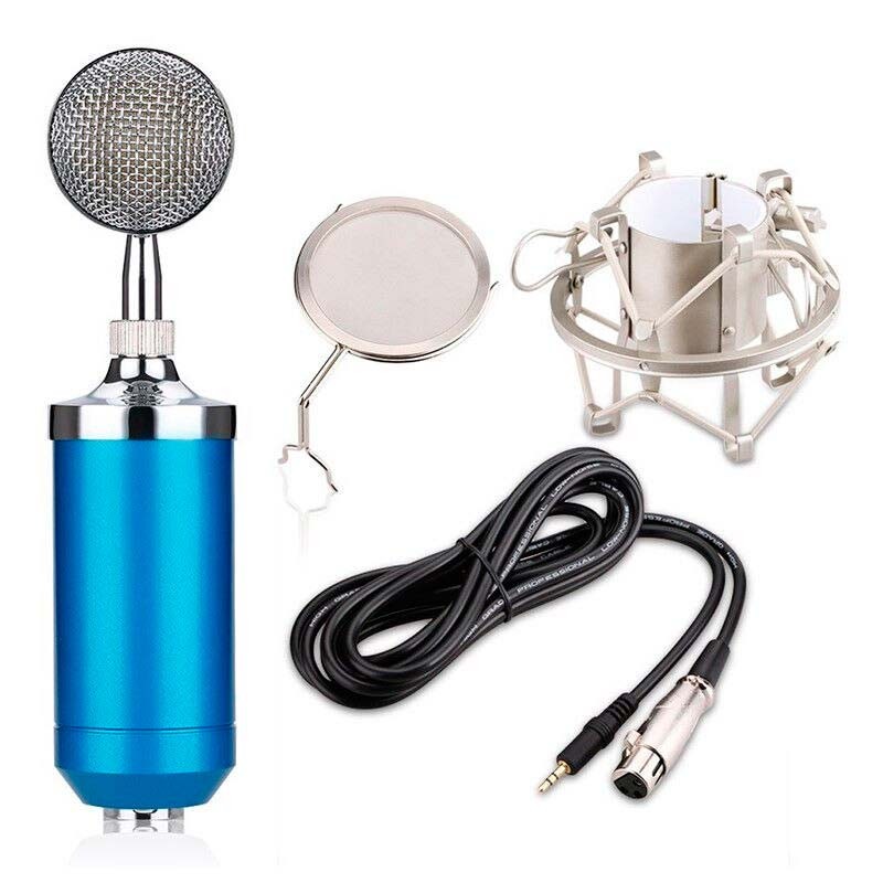 Micrófono Condensador BM-3000 Streaming/Estudio Azul - Ítem3