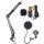Microfone Condensador BM-700 Streaming/Estúdio + Suporte de Braço Dourado/Preto - Item1