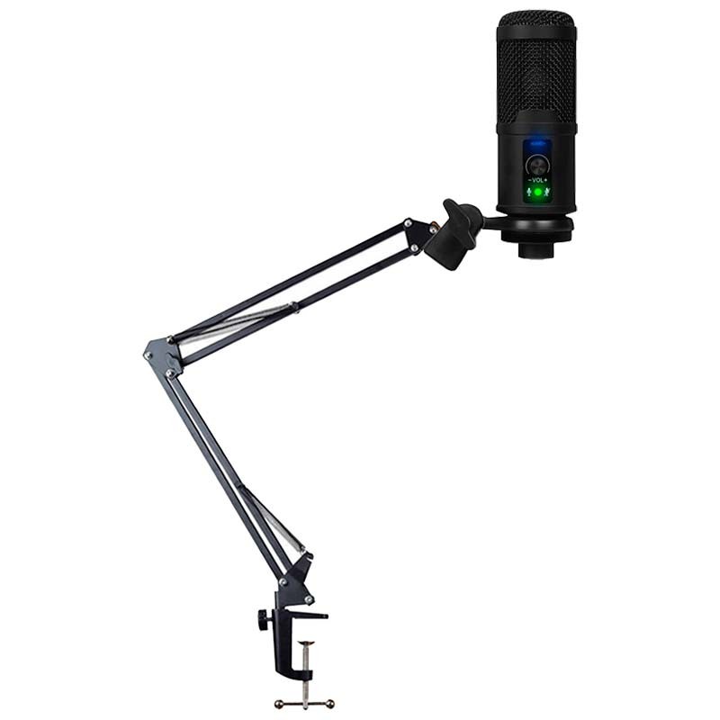 Micrófono Condensador USB BM-65 Streaming/Estudio + Soporte de Brazo - Ítem