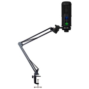 Micrófono Condensador USB BM-65 Streaming/Estudio + Soporte de Brazo