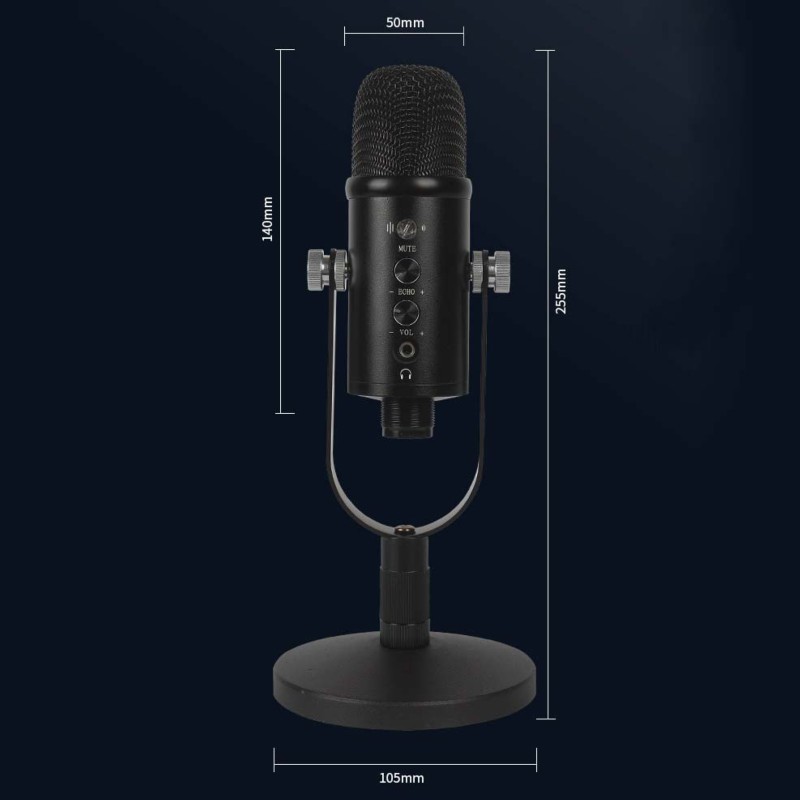 Microfone Condensador USB BM-86 PRO Streaming/Estúdio - Item4